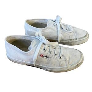 Superga Shoes Womens 5 White 2750 Lace Up Casual Low Top Sneaker